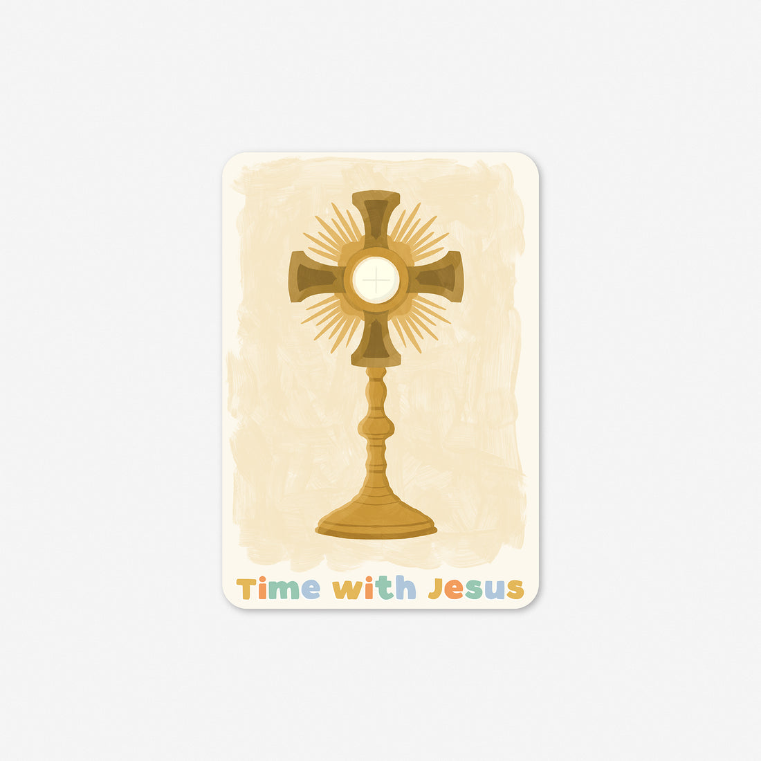 Adoration First Communion Time with Jesus Vinyl Sticker
