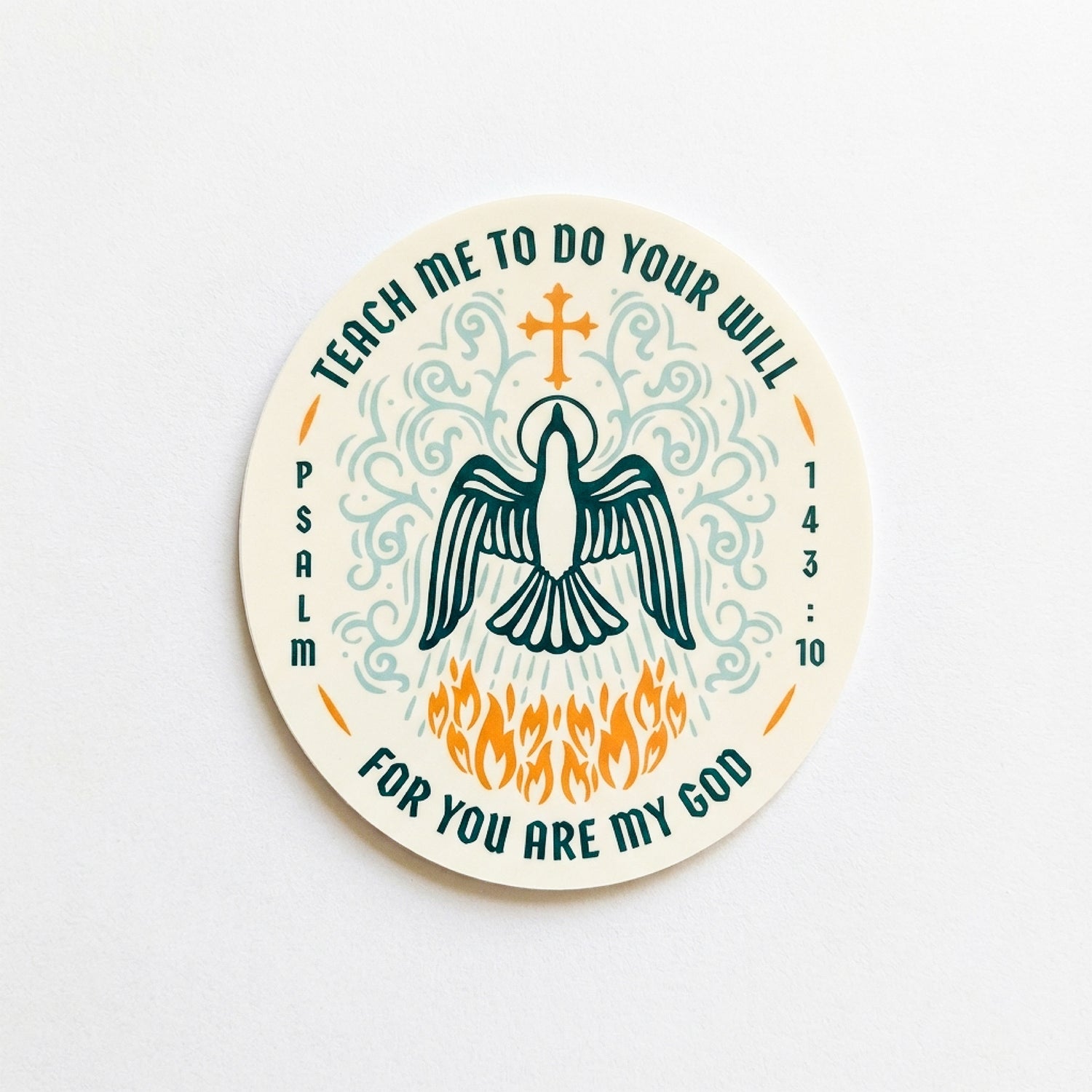 Teach Me Holy Spirit Confirmation Vinyl Sticker
