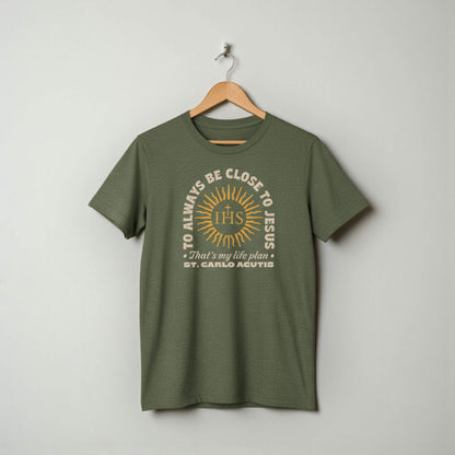 Carlo Acutis Life Plan T-shirt