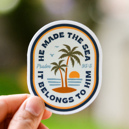Catholic Coastal Psalm 95 Catholic Sticker