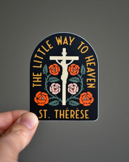 St. Thérèse Little Way to Heaven Catholic Sticker