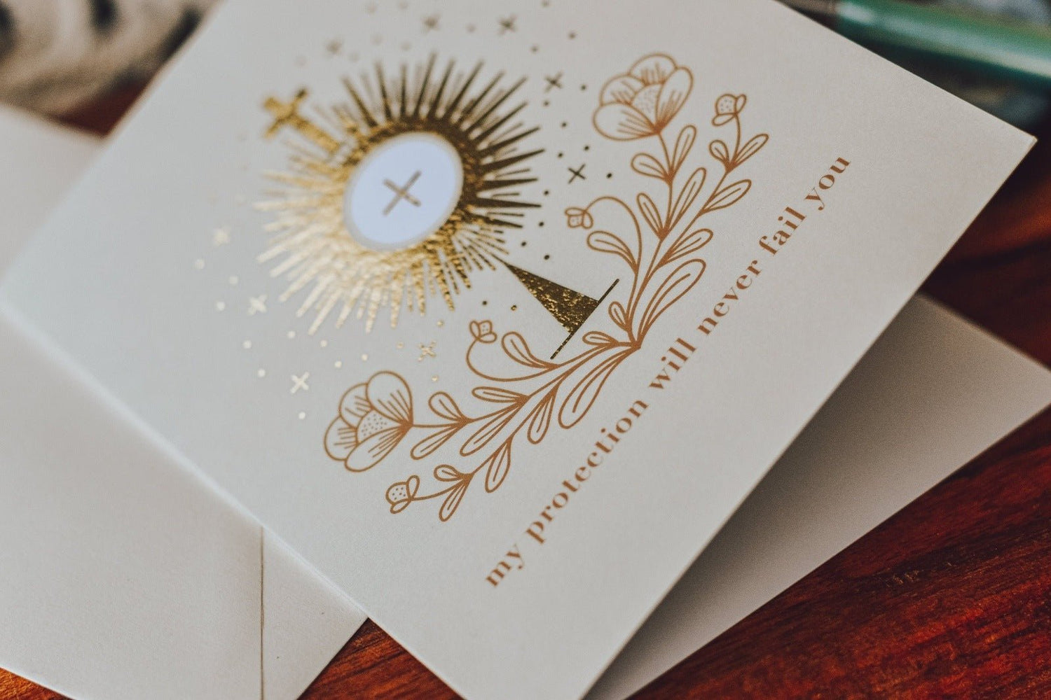 St. Clare of Assisi Monstrance Greeting Card